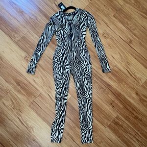 Zebra print fashion nova one piece